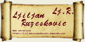Ljiljan Ružesković vizit kartica